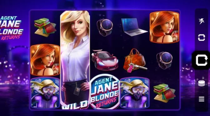 Agent Jane Blonde slot with non-progressive jackpot